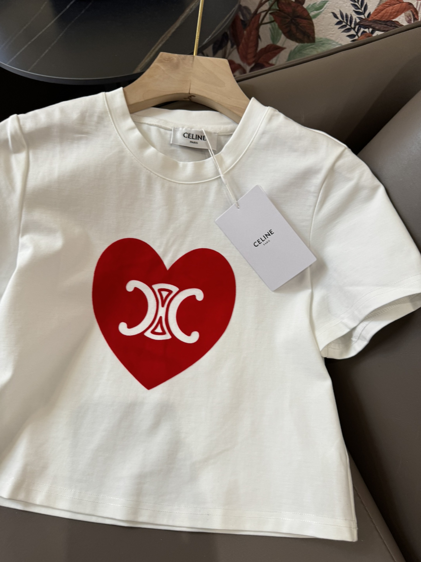 XC24039#新款套装celine凯旋门印花短袖T恤上衣长半裙套装白色黑色SML
