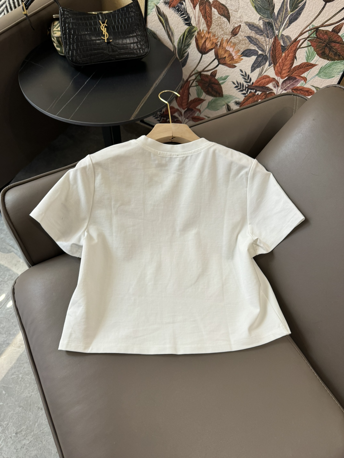XC24039#新款套装celine凯旋门印花短袖T恤上衣长半裙套装白色黑色SML