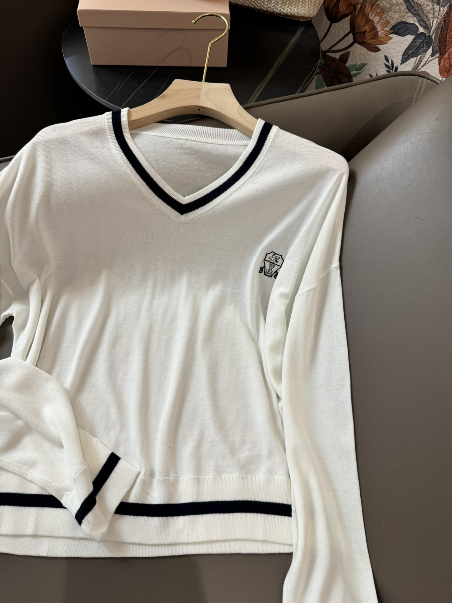 FBC003#新款套装BC天丝长袖针织上衣天丝针织长裤套装白色蓝色浅灰色SML