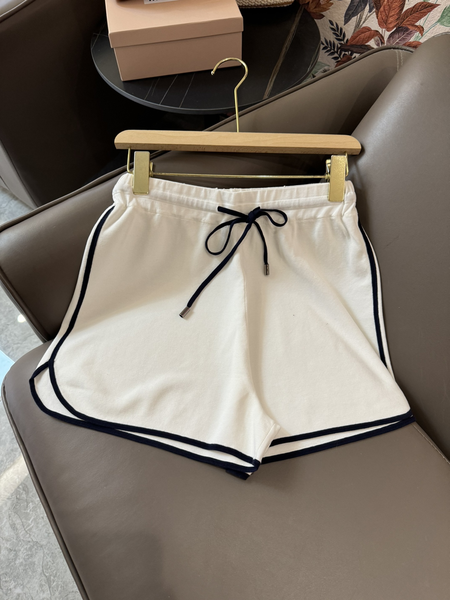 FBC009#新款套装BC棒球服系列天丝polo领短袖针织上衣天丝针织短裤套装白色蓝色浅灰色SML