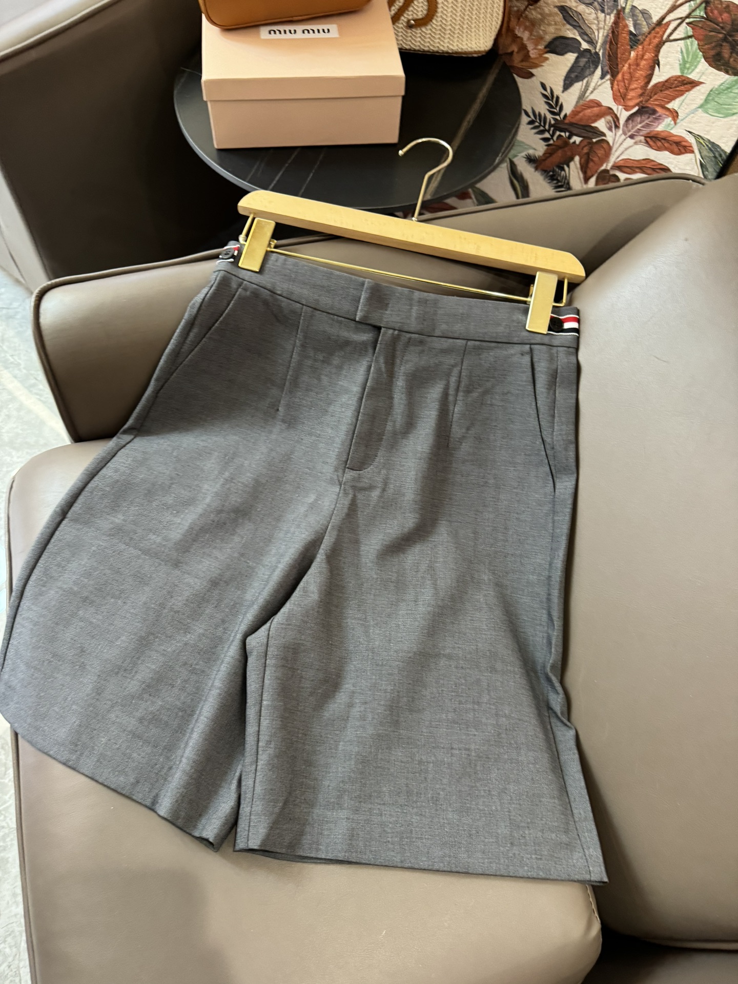 XJ002#新款短裤TB西装短裤显瘦修身米白色灰色黑色SMLXL