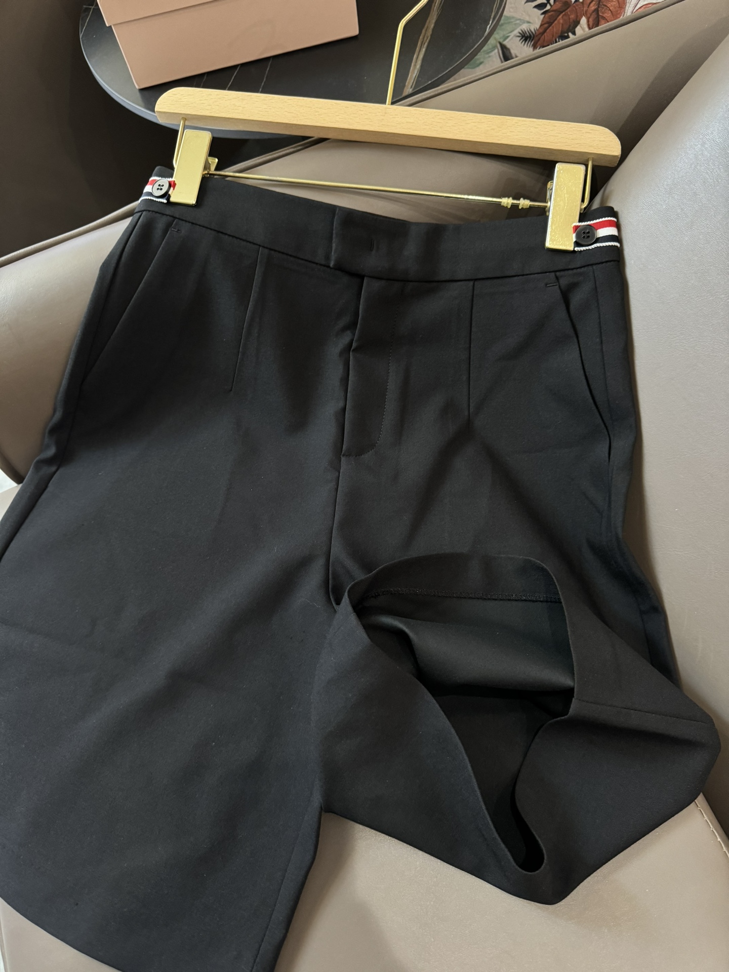 XJ002#新款短裤TB西装短裤显瘦修身米白色灰色黑色SMLXL