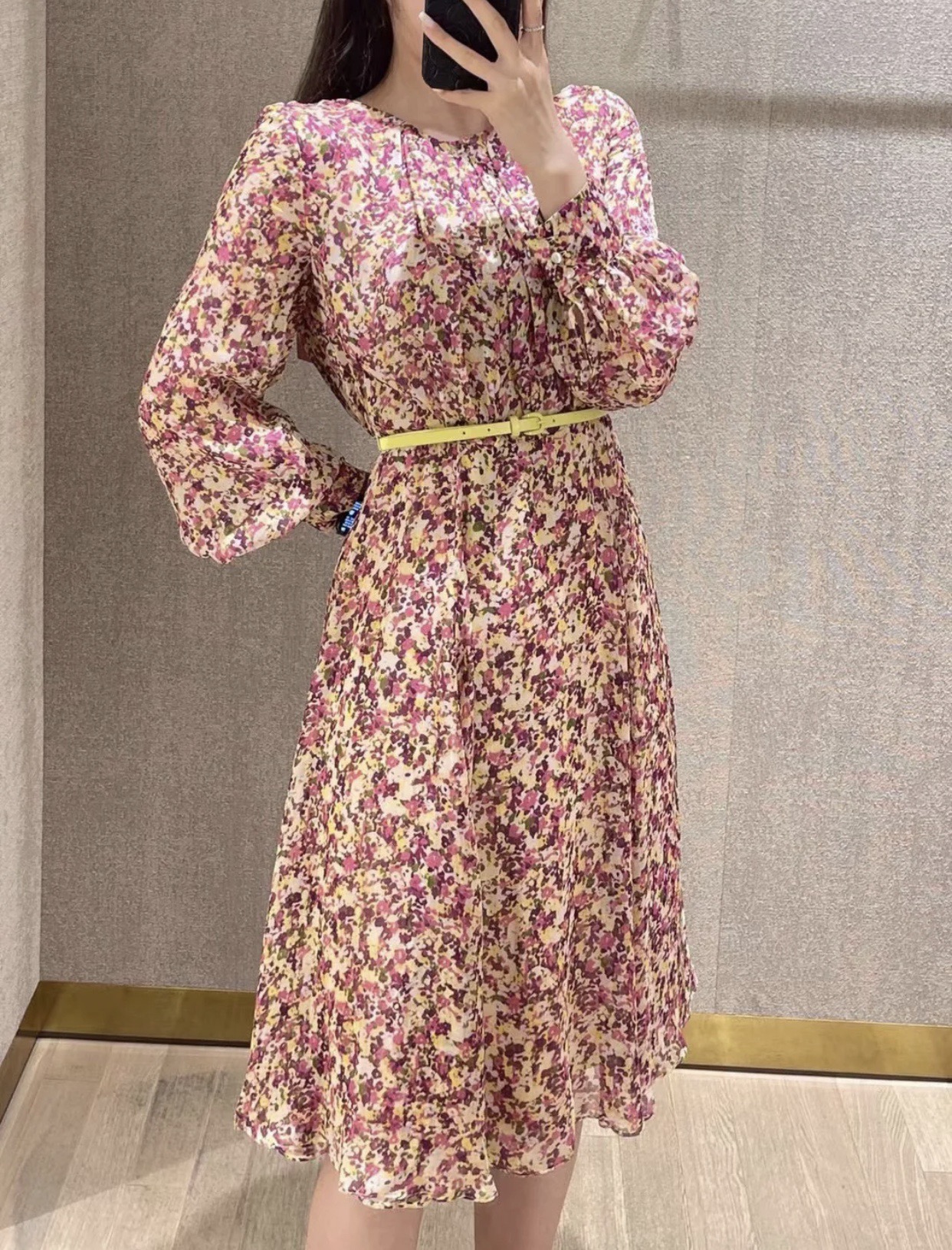 Buy High-Quality Fake
 MaxMara Clothing Dresses Printing Silk Long Sleeve