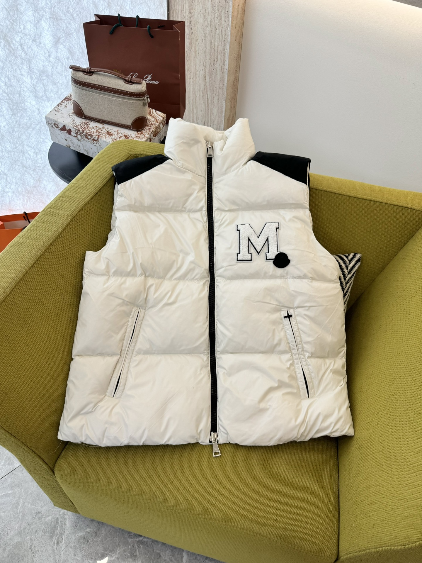 MD002#羽绒服特批️moncler90%白鹅绒羽绒服羽绒马甲白色0-1-2码