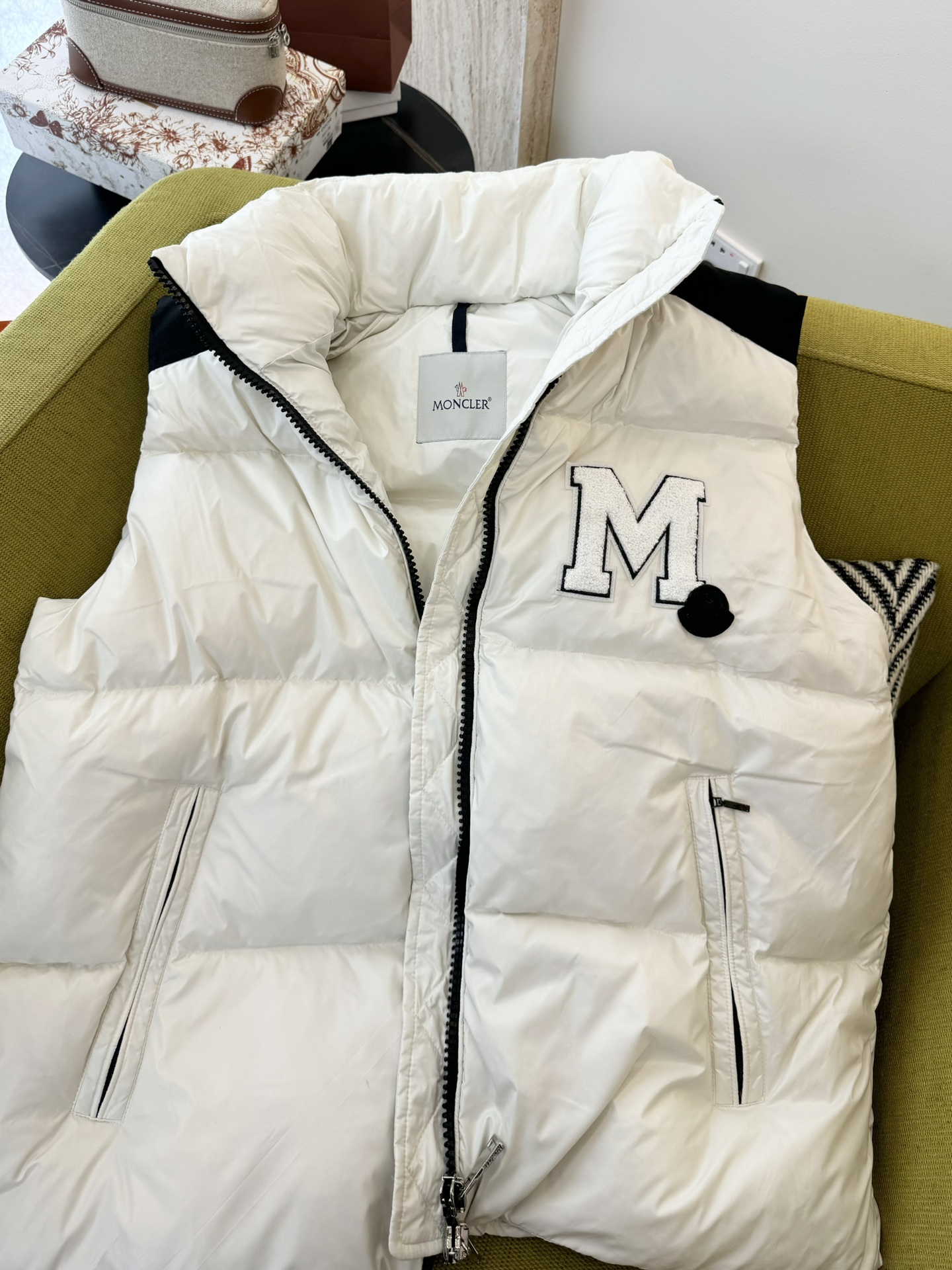 MD002#羽绒服特批️moncler90%白鹅绒羽绒服羽绒马甲白色0-1-2码