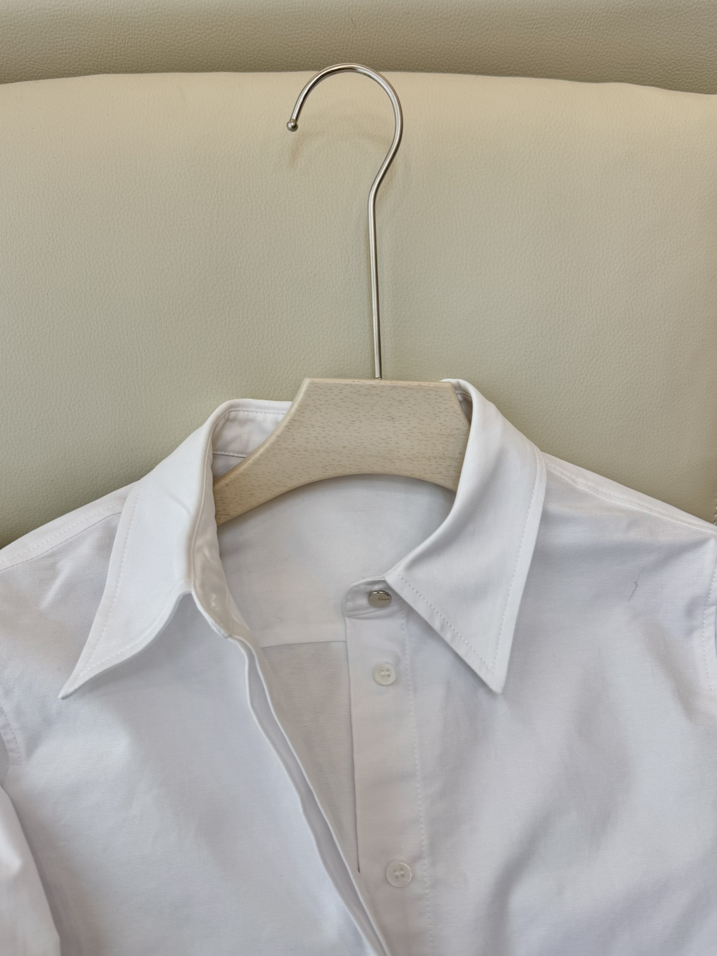 BS0577#新款衬衫💕Max mara 烫钻袖口 长袖精梳棉衬衫 蓝色 白色SMLXL