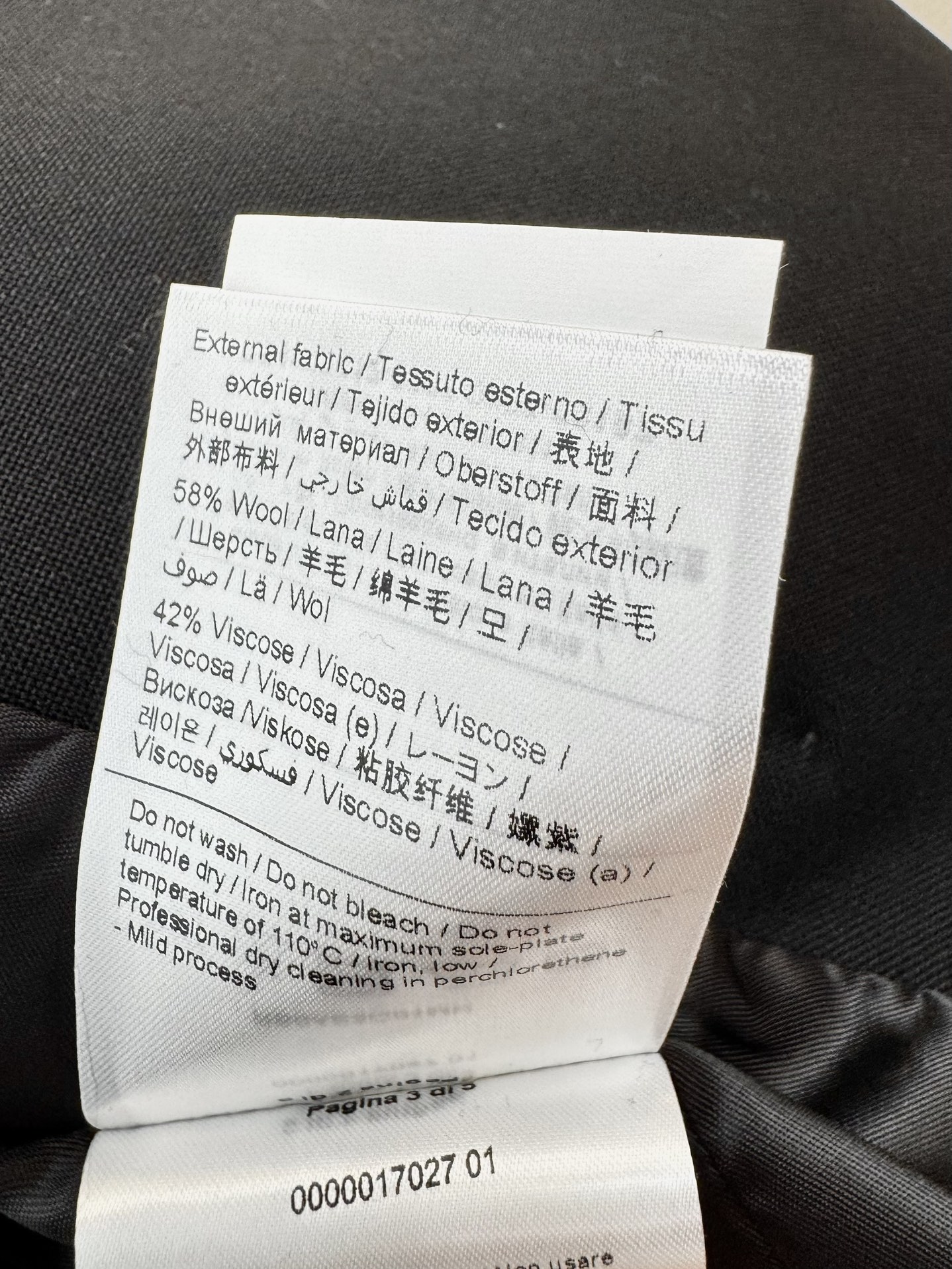 XZ064#新款外套🌾VAL* 华伦家 58%羊毛 双排扣 花朵袖西装外套 黑色 SMLXL