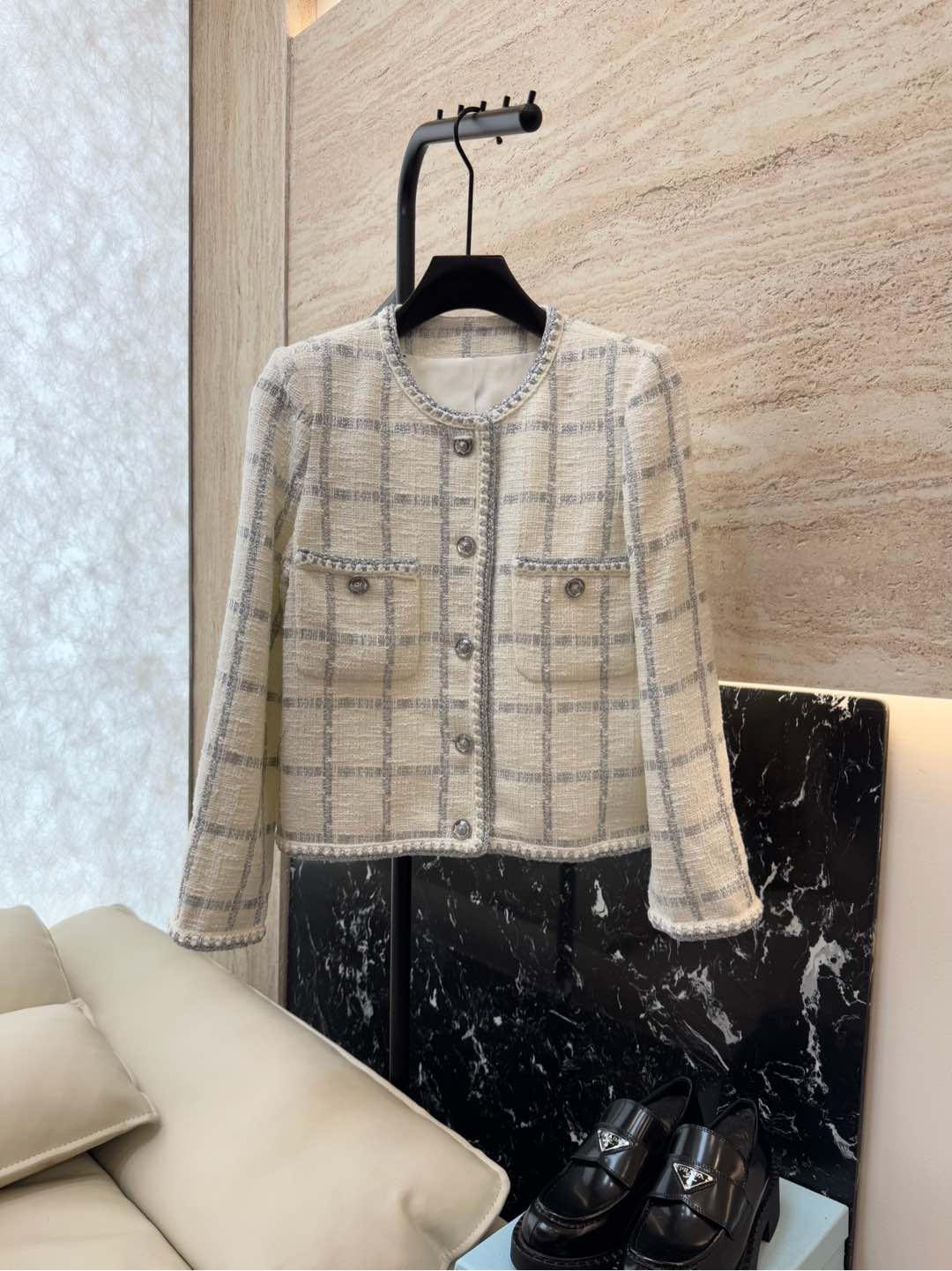 NO:295802,S350# new jacket Xiaoxiang boutique tweed fabric long-sleeved jacket 36/38/40,,jackets & coats,alexander wang19860909S350#新款外套 小香 精品货 粗花呢 面料 长袖外套 36/38/40,,jackets & coats,alexander wang,Women's clothing