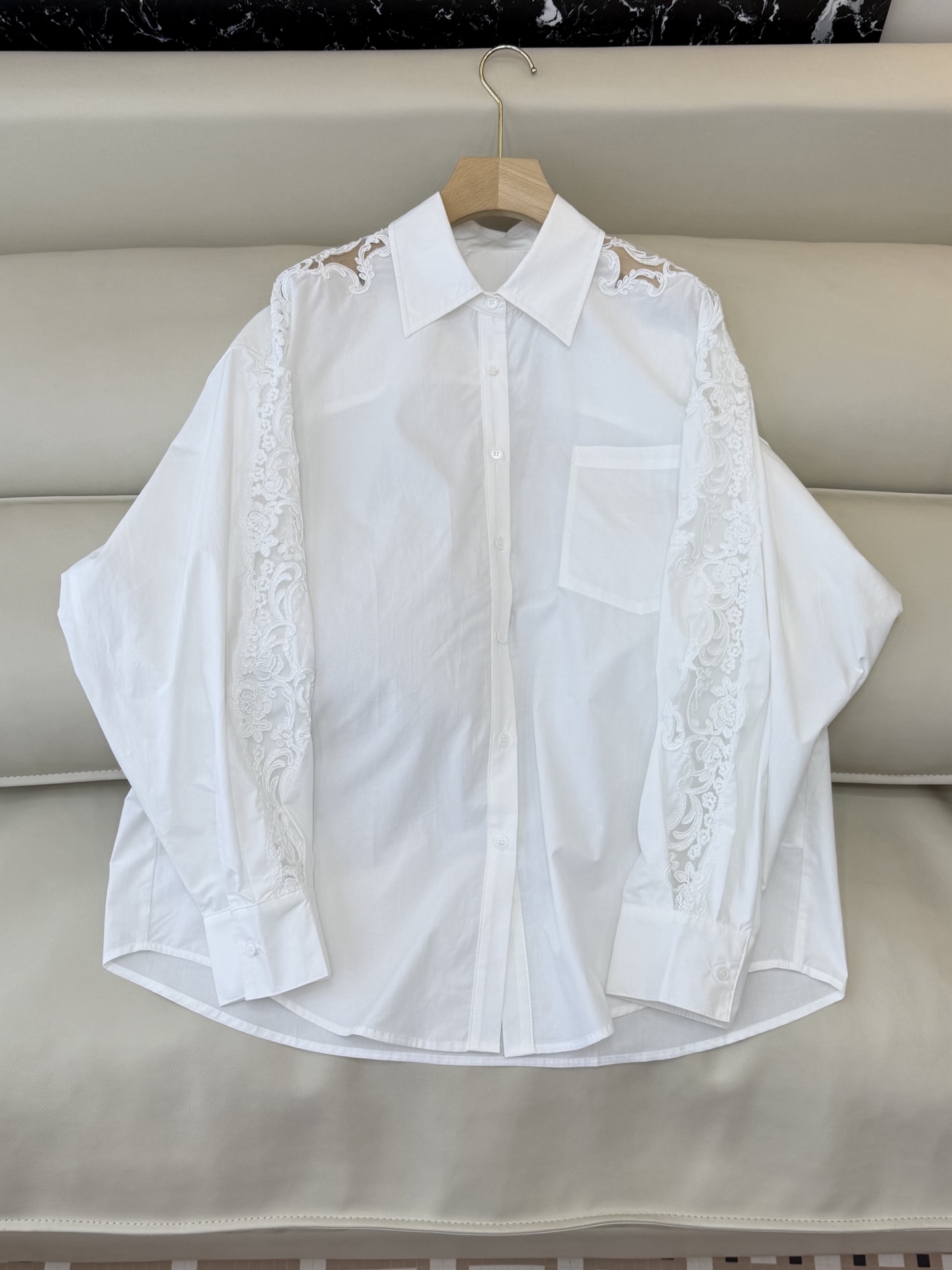 NO:733507,ES013# new shirt ES lace embroidery pure cotton long-sleeved shirt white SML,,shirts,19860909ES013#新款衬衫 ES 蕾丝绣花 纯棉 长袖衬衫 白色 SML,,shirts,,Women's clothing