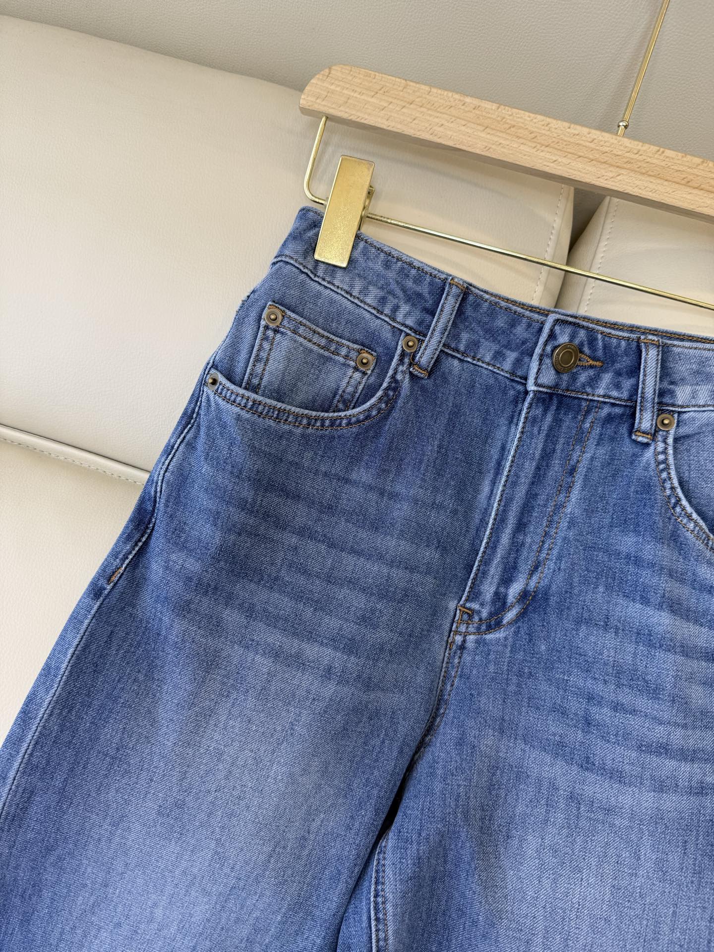 CX0190#新款牛仔裤P‼️YSL 牛仔棉显瘦牛仔裤 蓝色 白色 26-30码