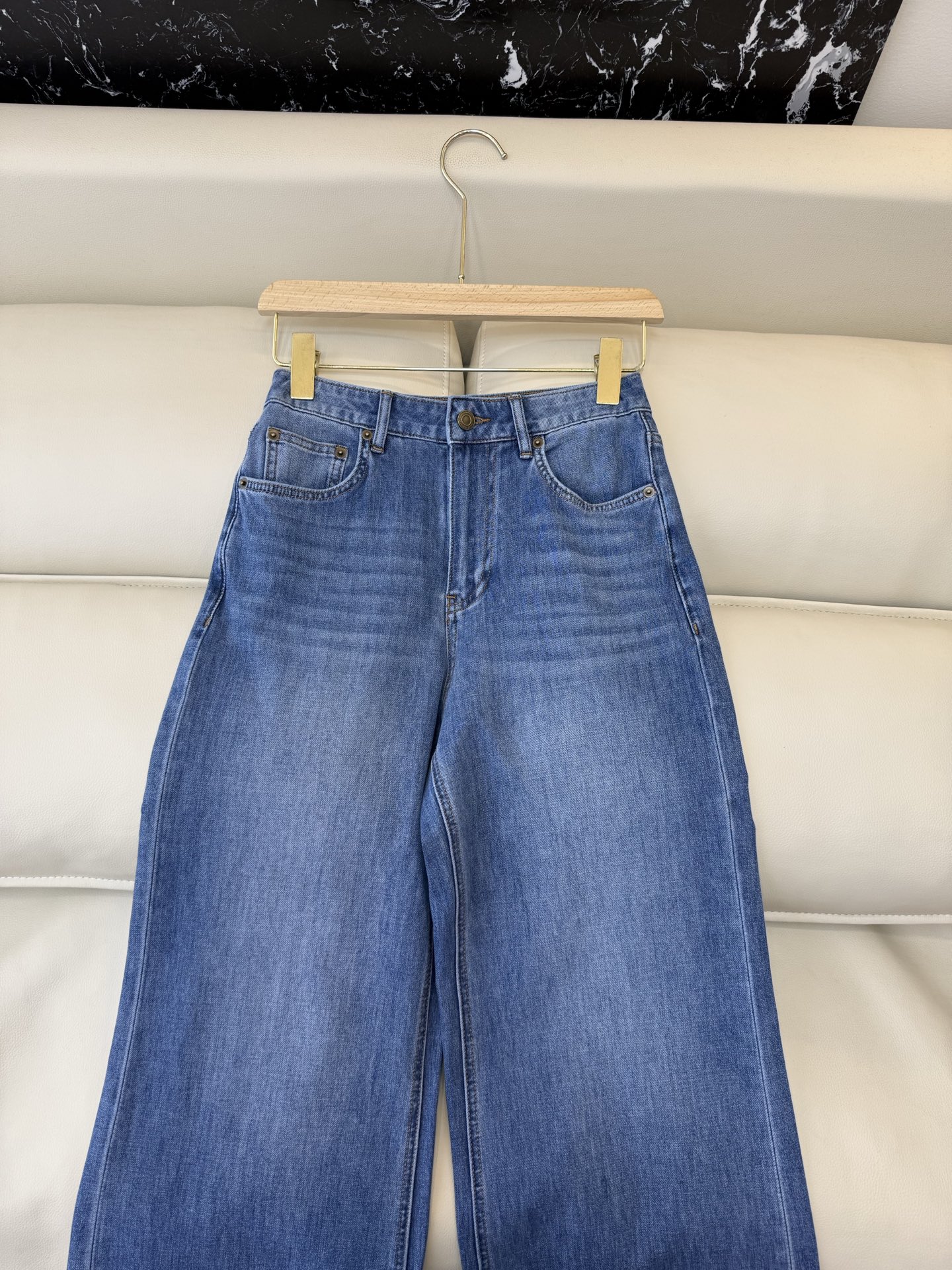 CX0190#新款牛仔裤P‼️YSL 牛仔棉显瘦牛仔裤 蓝色 白色 26-30码