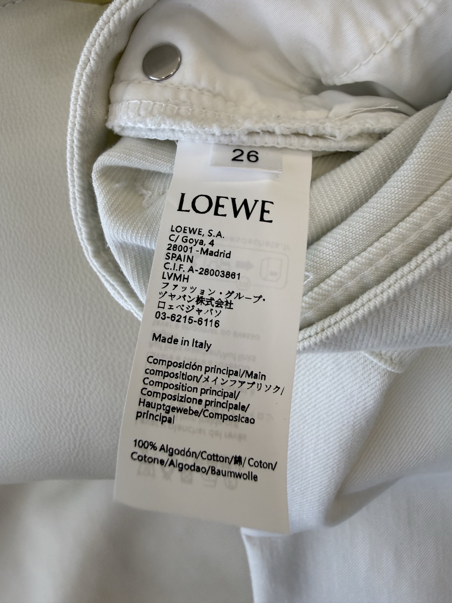 CX0193#新款牛仔裤P‼️Loewe 牛仔棉显瘦牛仔裤 26-30码