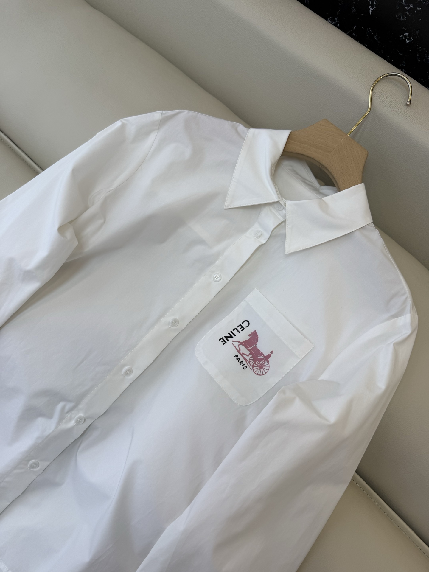 CX0200#新款衬衫P‼️celien 长袖衬衫 白色 SML