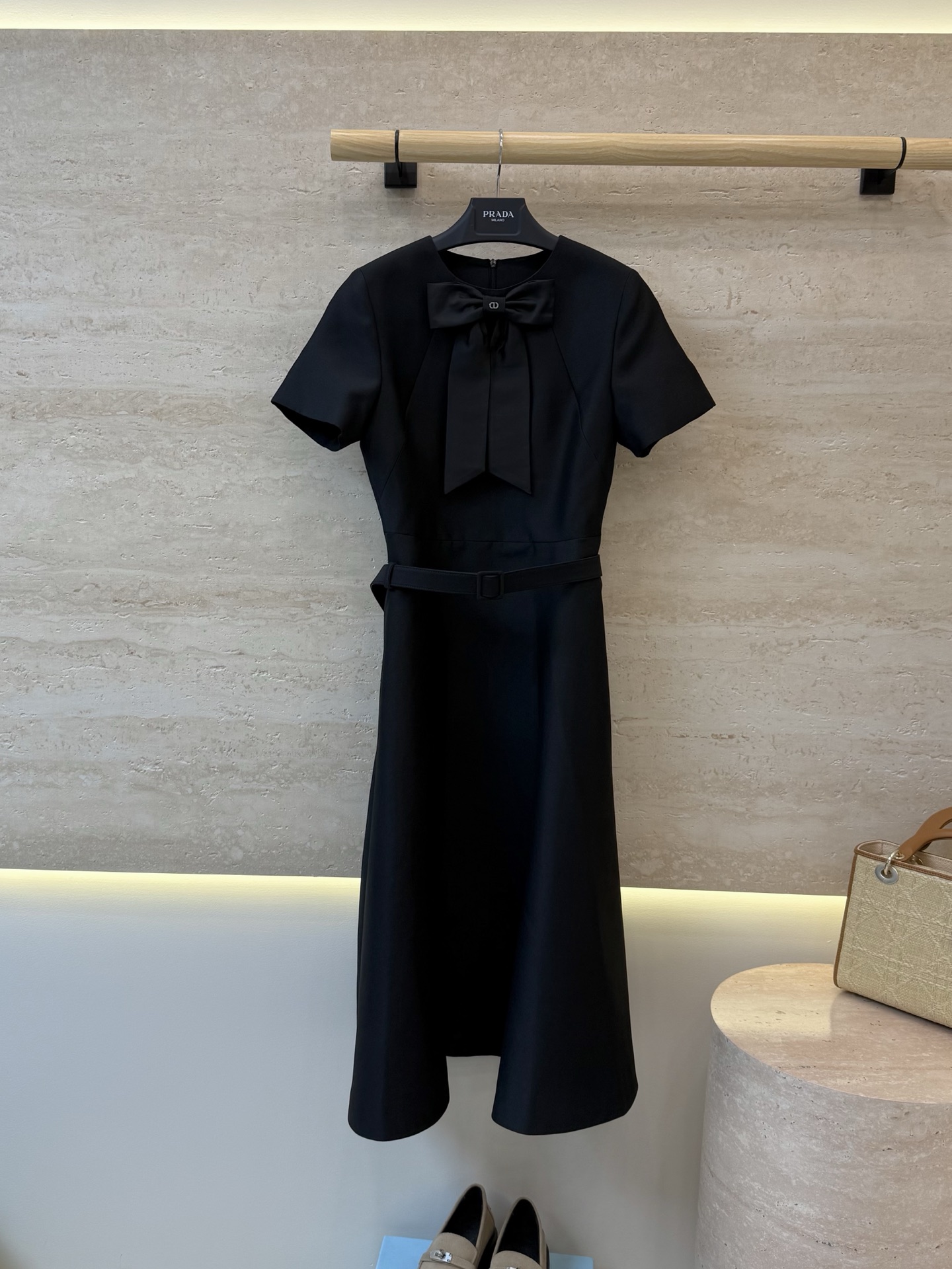 NO:932514,XZ0191#New Dress Dio People's Bow Short Sleeve Slim Dress Black SMLXL, Dior-clothing, dior, dior, skirts, T-shirt,19860909XZ0191#新款连衣裙 Dio人蝴蝶结 短袖修身连衣裙 黑色SMLXL,迪奥-服装,dior,dior,skirts,T-shirt,,Women's clothing