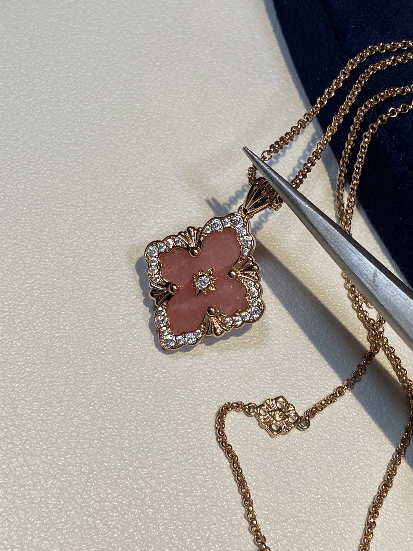 NO:634182,Rhodochrosite rose gold detail picture 88280, Cardia high-end jewelry19860909红纹石玫瑰金细节图88280,,卡迪亚高端饰品,Jewelry