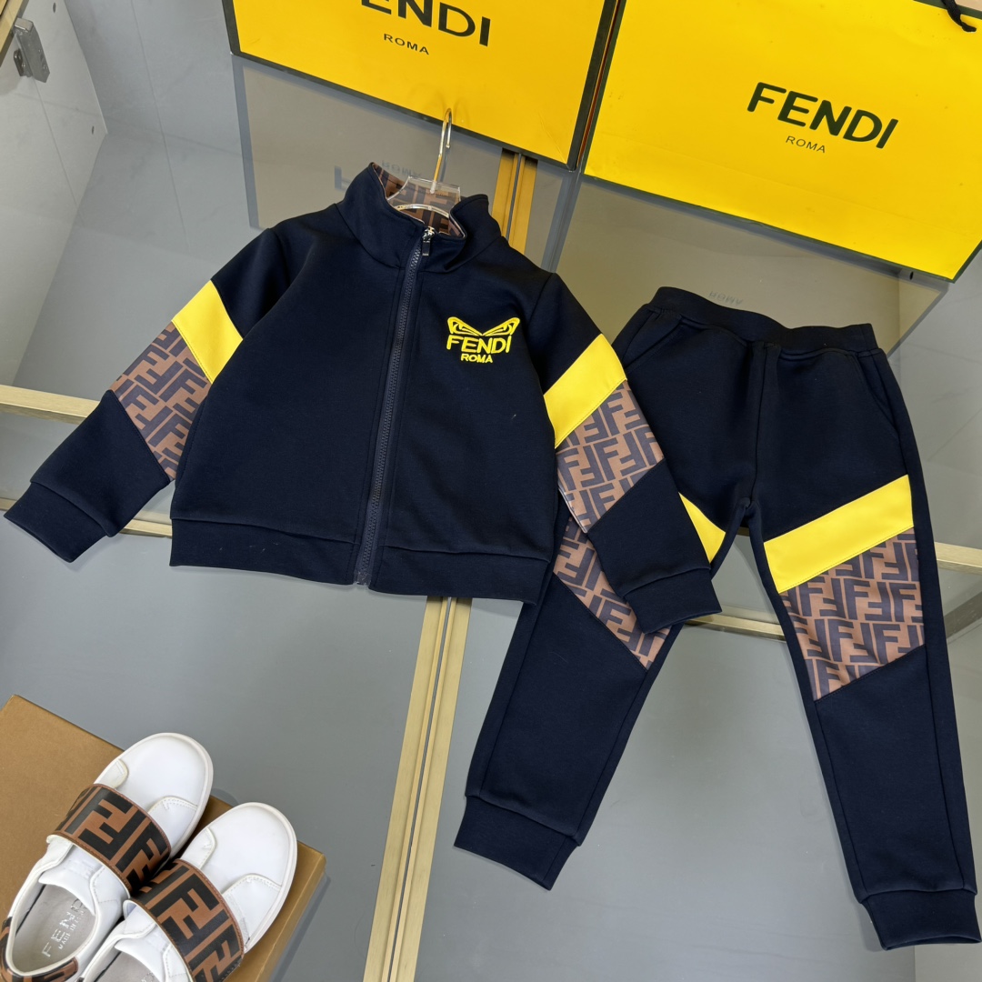 Fendi Odzież Odzież dziecięca Najlepsza replika projektantów
 Łączenie Dzieci Dziewczyna Unisex Bawełna