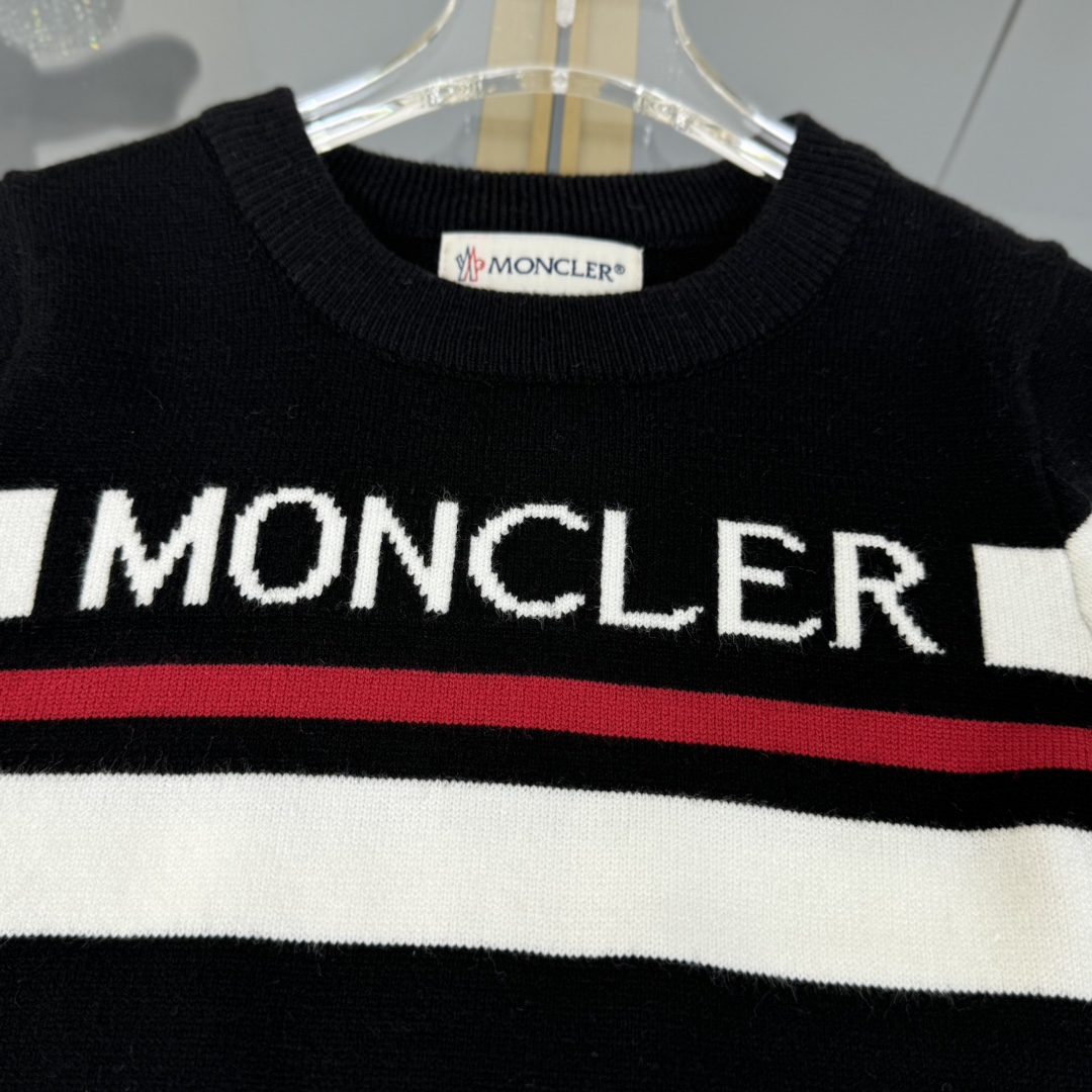 2024 Moncl Children’s Sweaters: Stylish Cotton Twirl Fabrics in Various Sizes - 图片 6