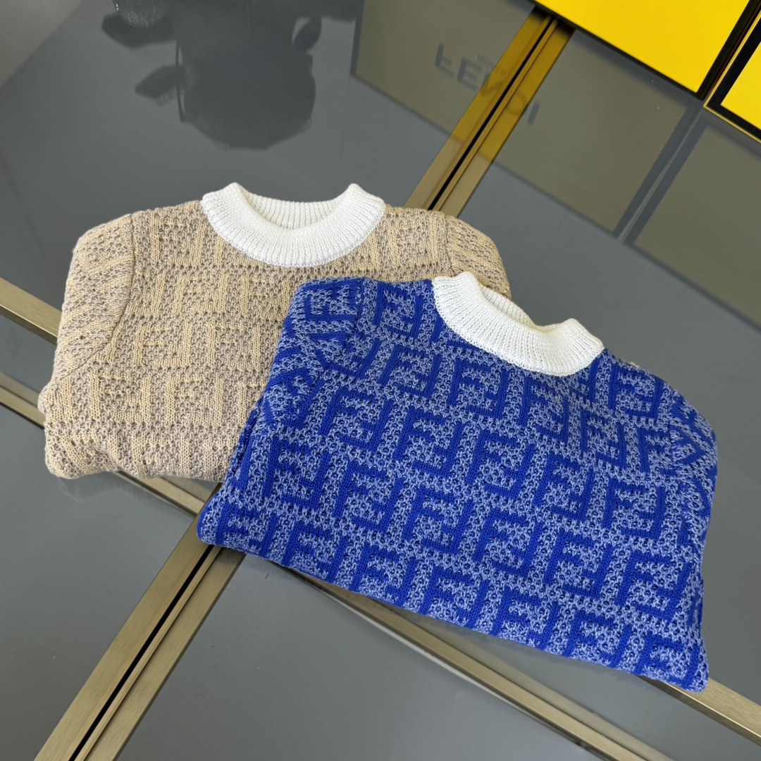 2024 New FF-collar Sweaters for Boys and Girls: Cozy and Fashionable Sizes 110-160 - 图片 8