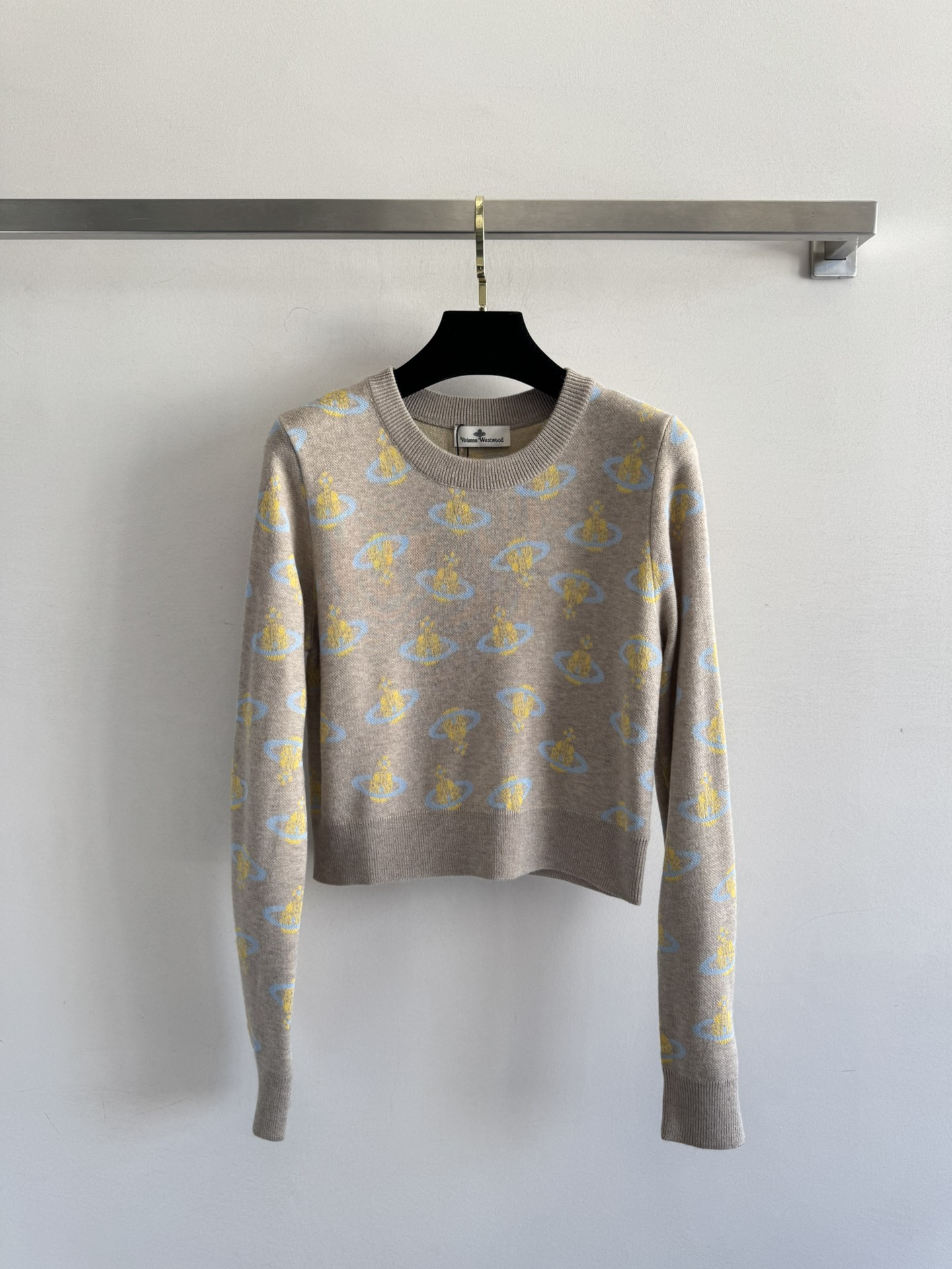 Vivienne Westwood Cardigan Court en Tricot avec Motif Orb Iconique