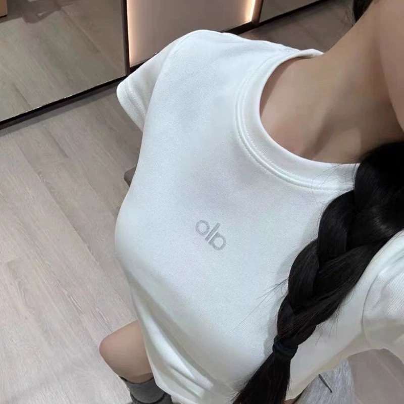 알로 여성 라운드넥 숄더컷 반팔 티셔츠 50761 이미지 5