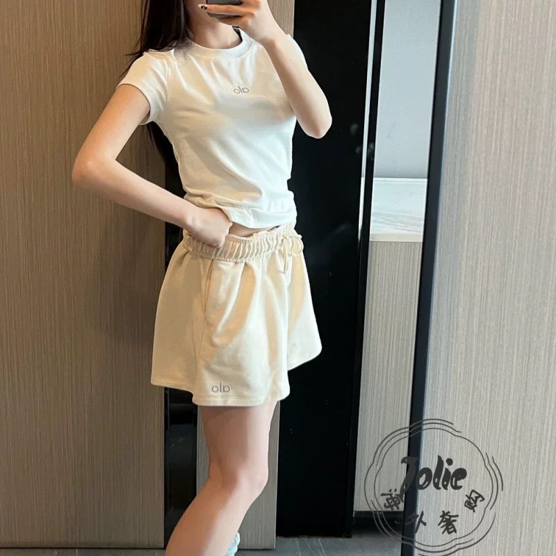 알로 여성 라운드넥 숄더컷 반팔 티셔츠 50761 이미지 2