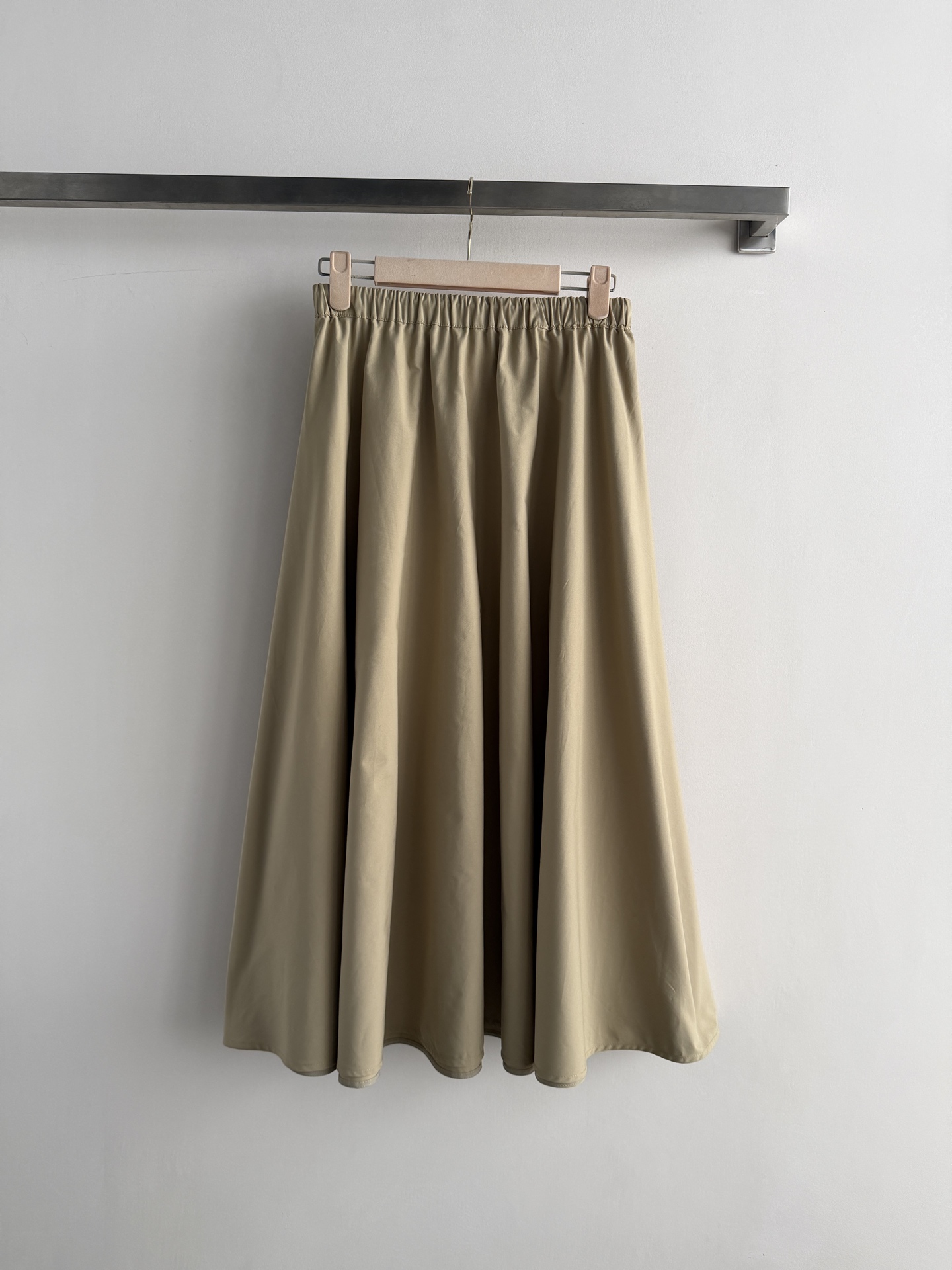Miu Miu Khaki Drawstring Cargo A-Line Skirt
