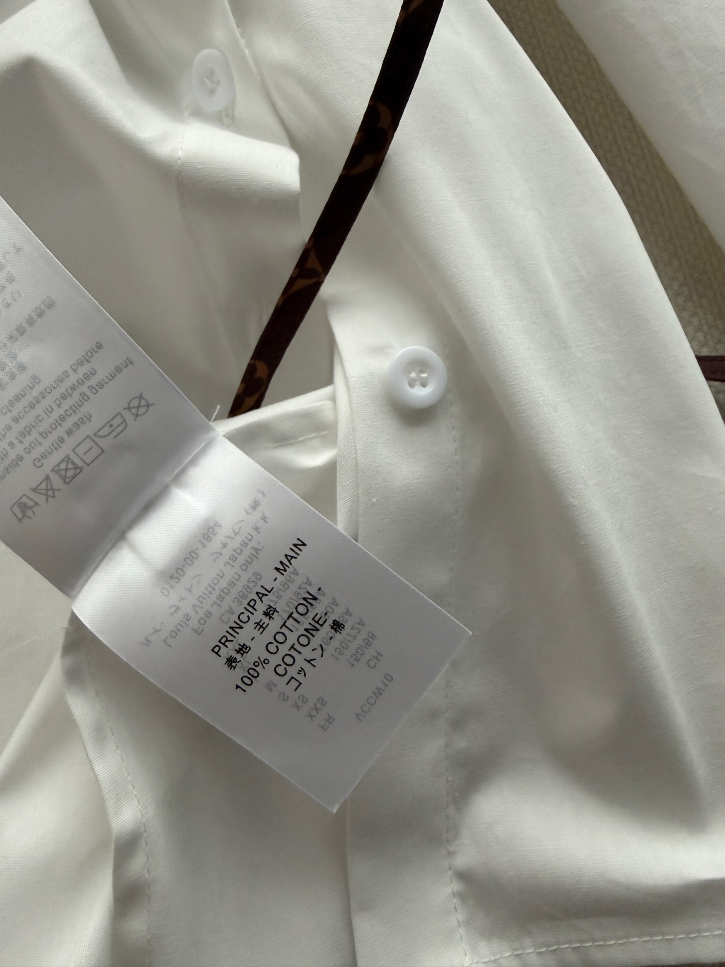 LV Shirt With Monogram String Tie