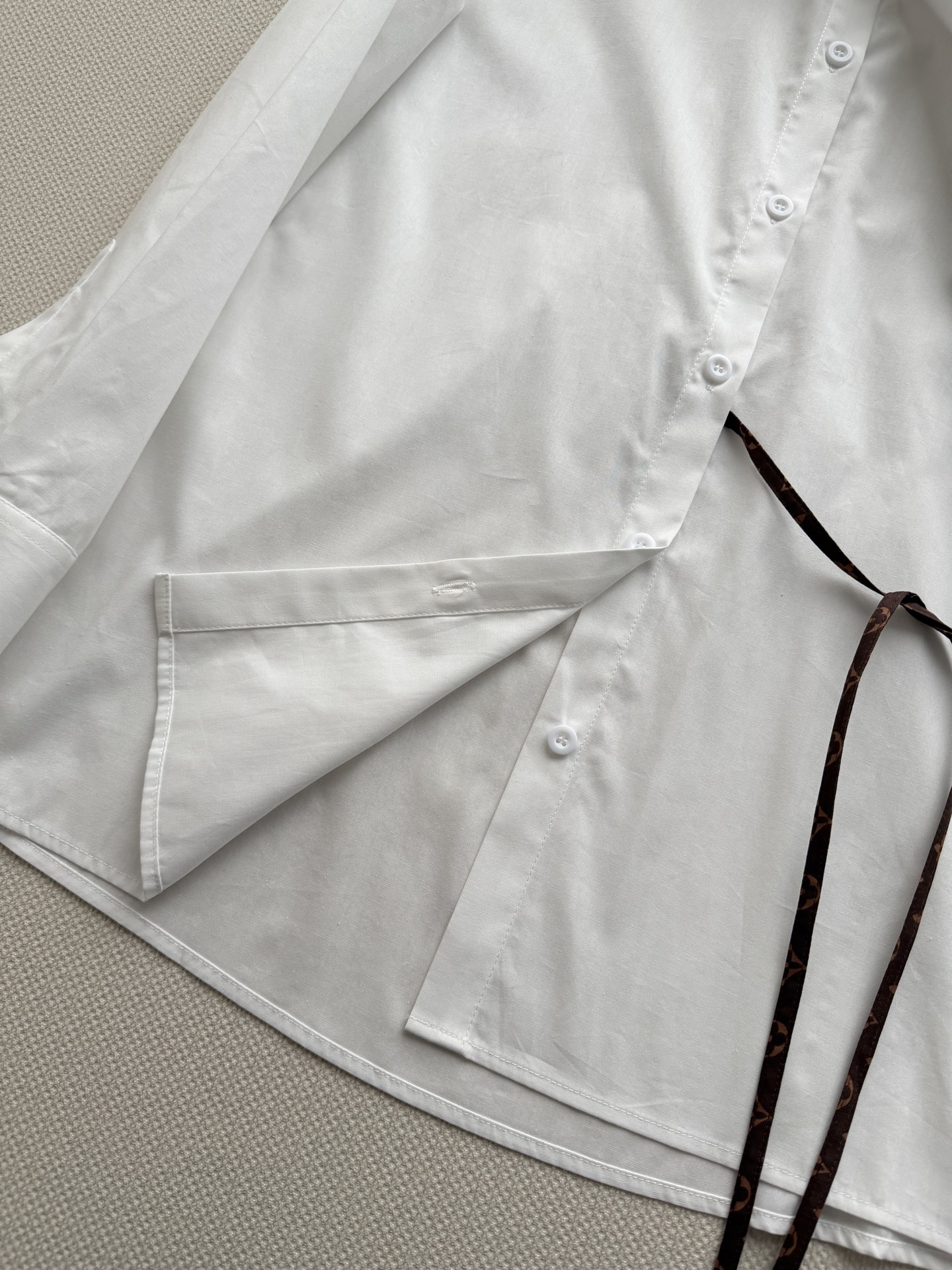 LV Shirt With Monogram String Tie