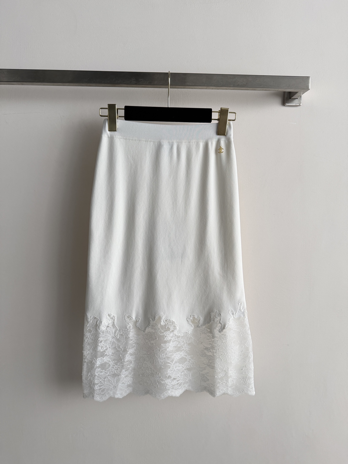 Chanel Lace Patchwork Camisole & Mid-length Skirt 