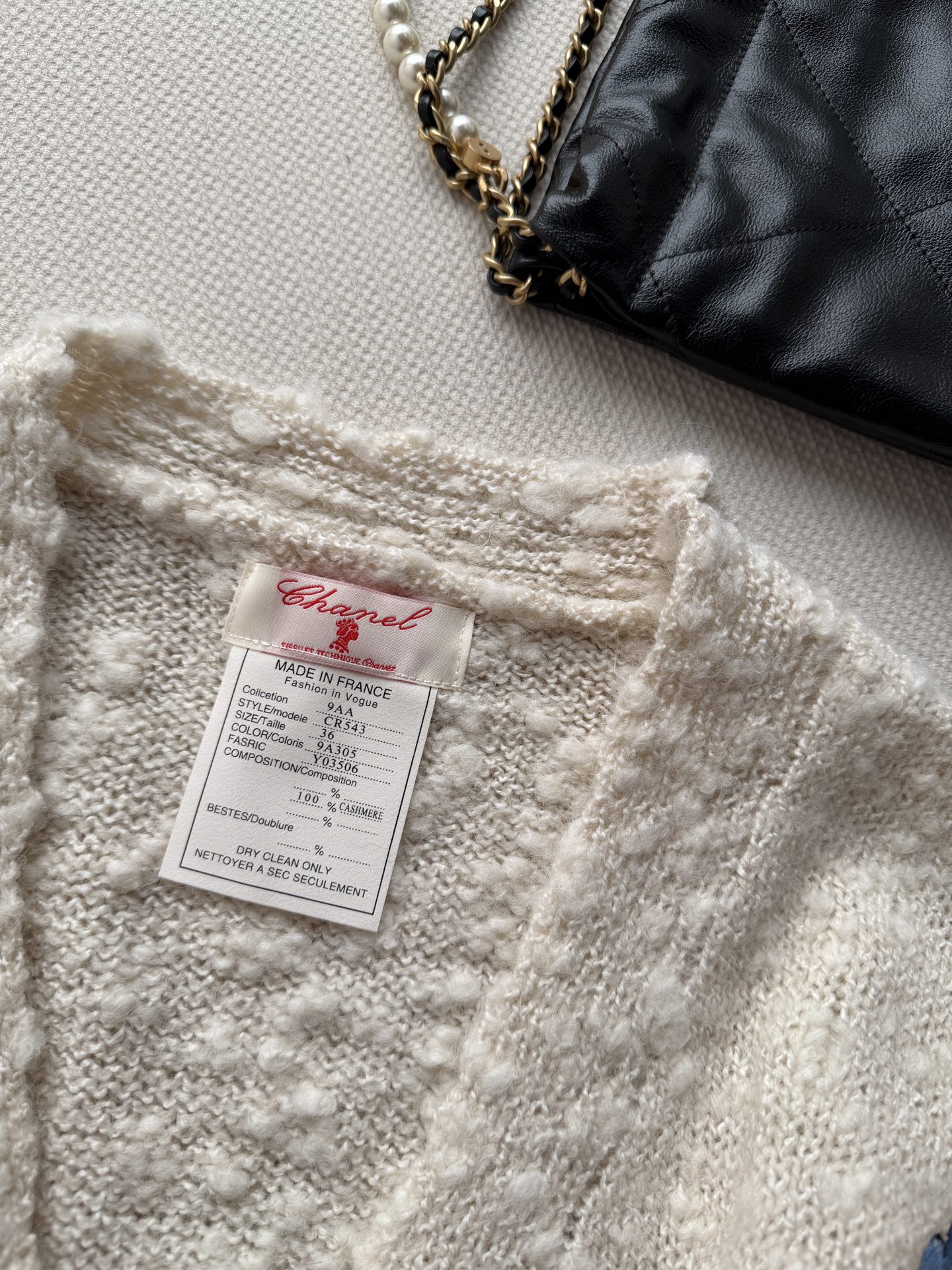 Chanel Ivory Floral Cardigan