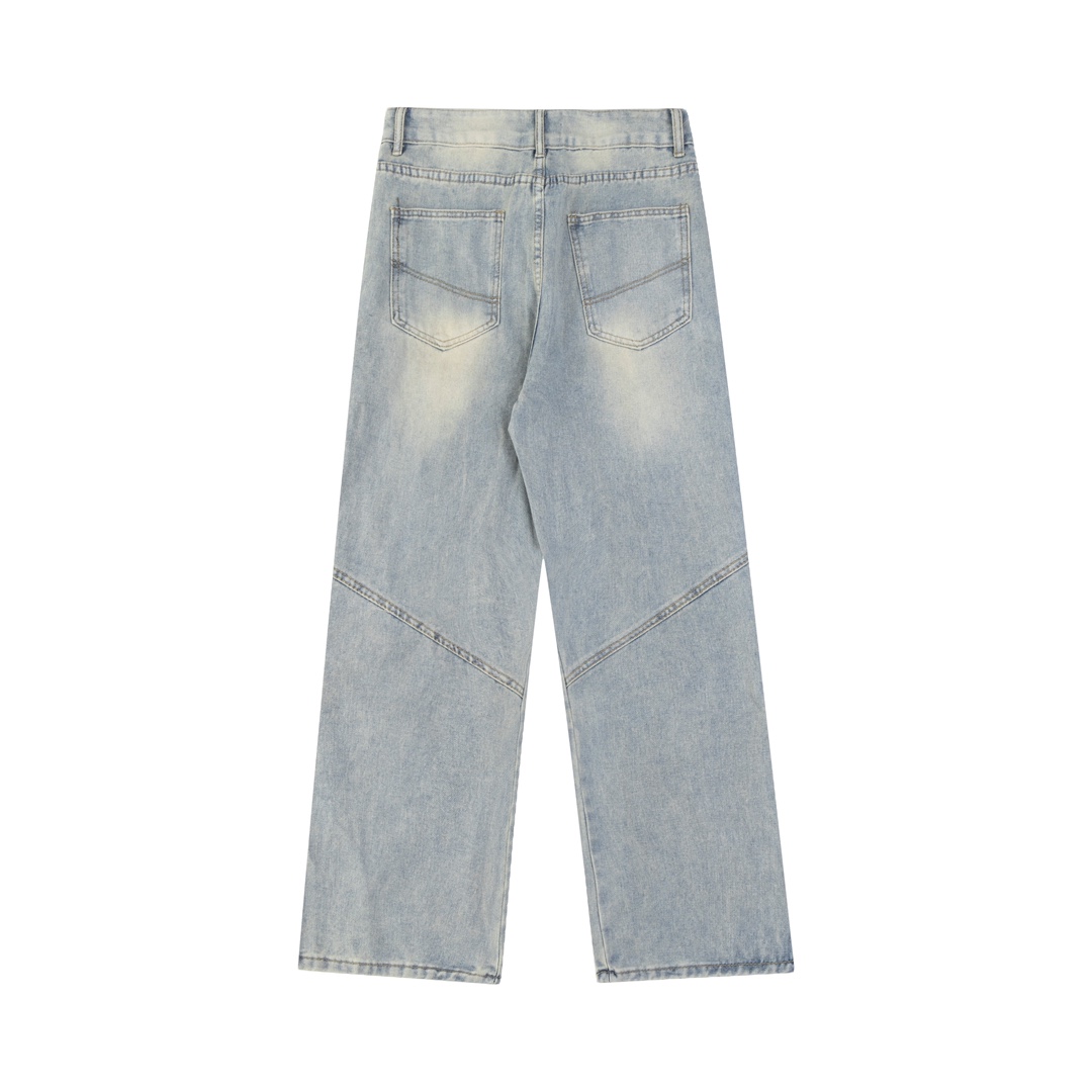 GTR #R12 High-Tech Water-Washing Cowboy Pants for Men and Women - 图片 3