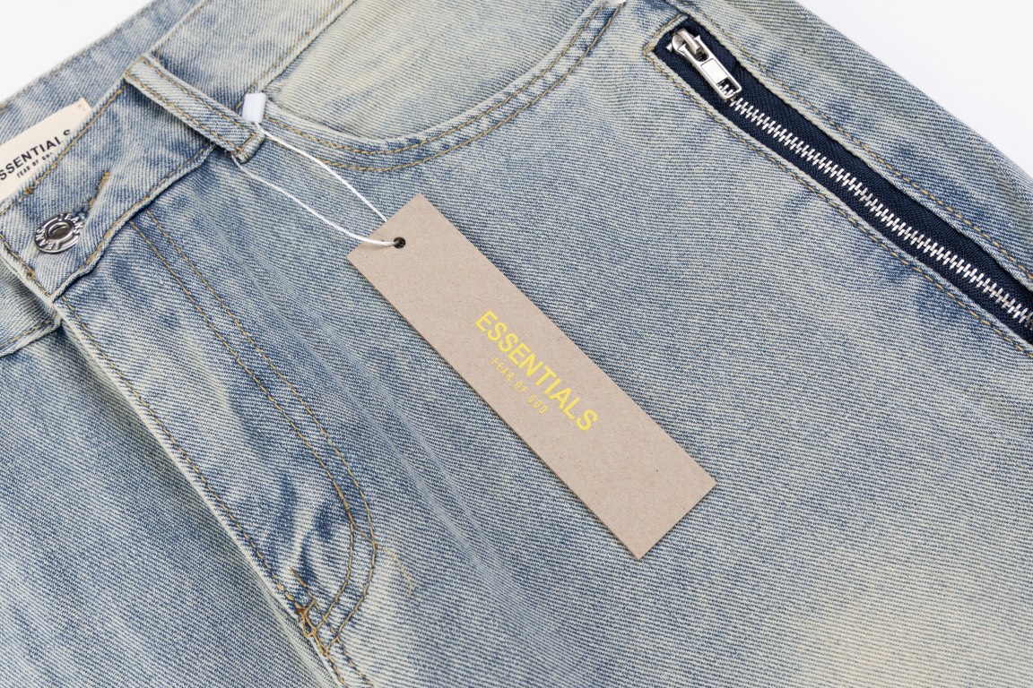GTR #R12 High-Tech Water-Washing Cowboy Pants for Men and Women - 图片 4