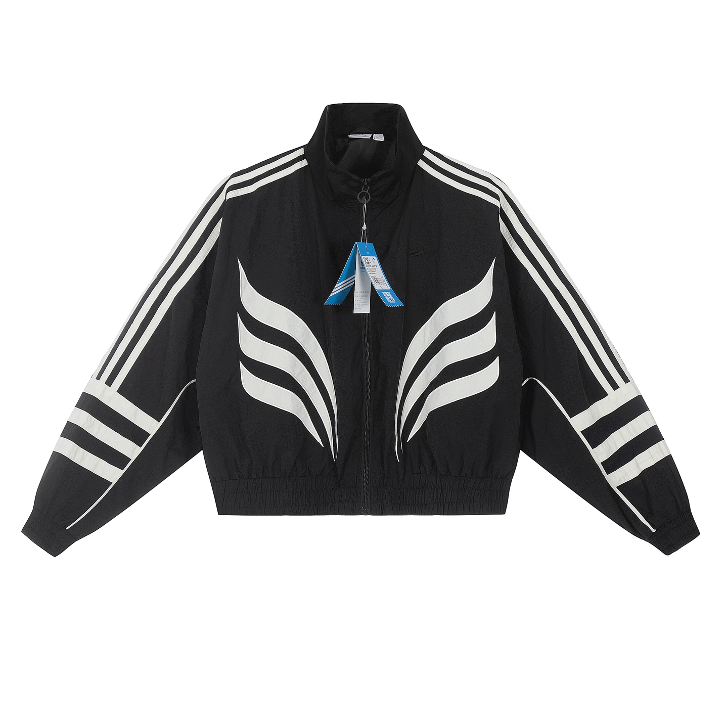 Adidas Embroidered Zipper Jacket in Black, Size M-XXL, Detailed Measurements Provided - 图片 4