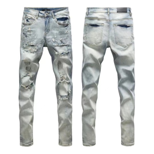 Amiri Distressed Denim Jeans, Slim Fit Ripped Pants for Men - Street Style 15 Amiri Distressed Denim Jeans, Slim Fit Ripped Pants for Men - Street Style