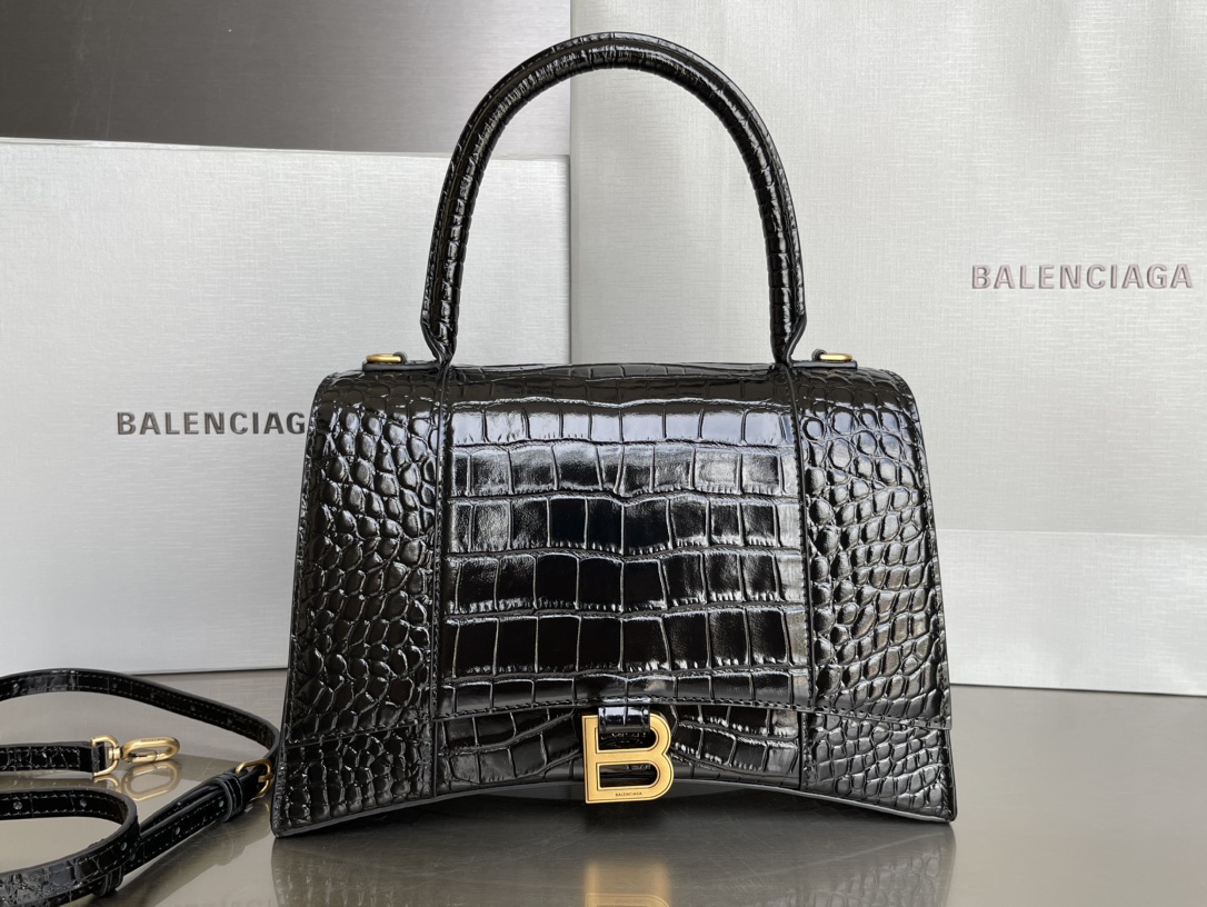 Balenciaga Negozio
 Borse Hourglass Nero Hardware oro