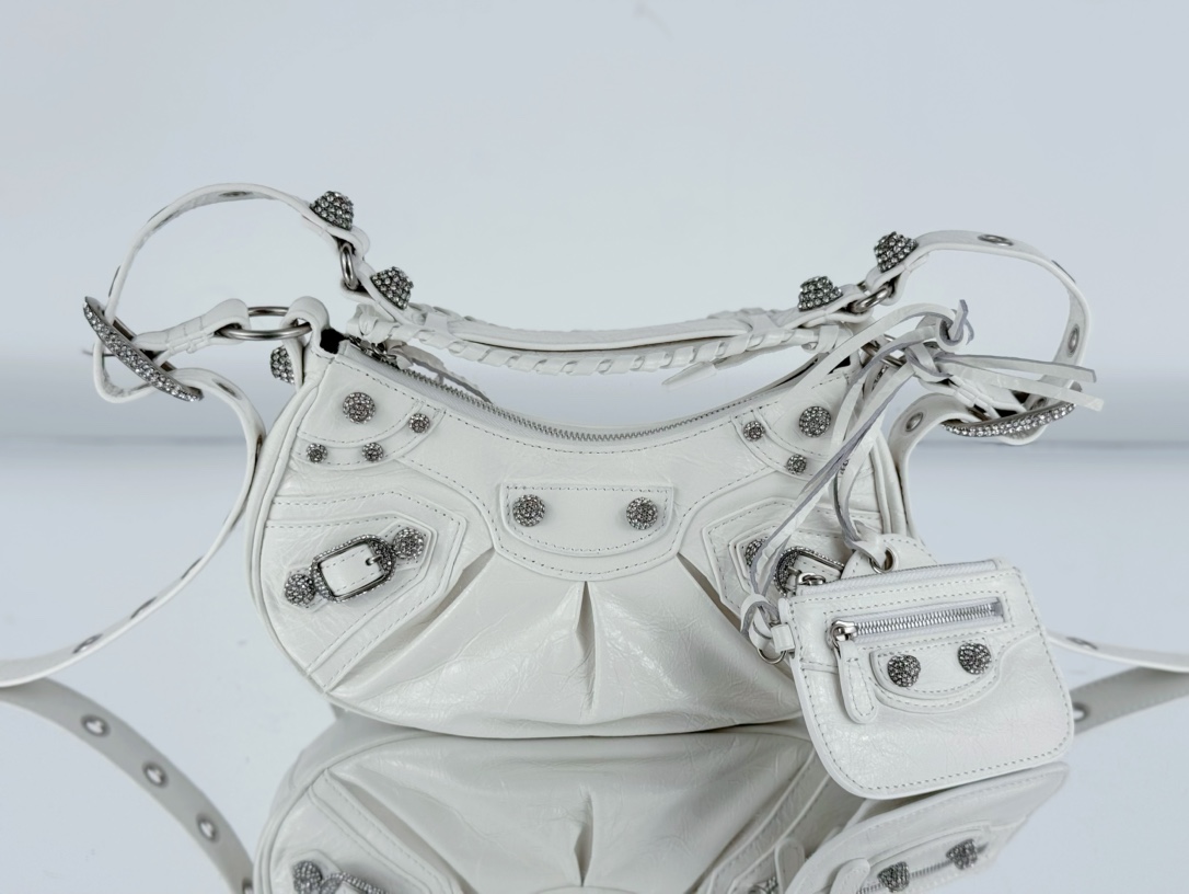 Balenciaga Le Cagole Replica
 Borse Crossbody & Borse a Tracolla Bianco Tessitura Vintage Moto