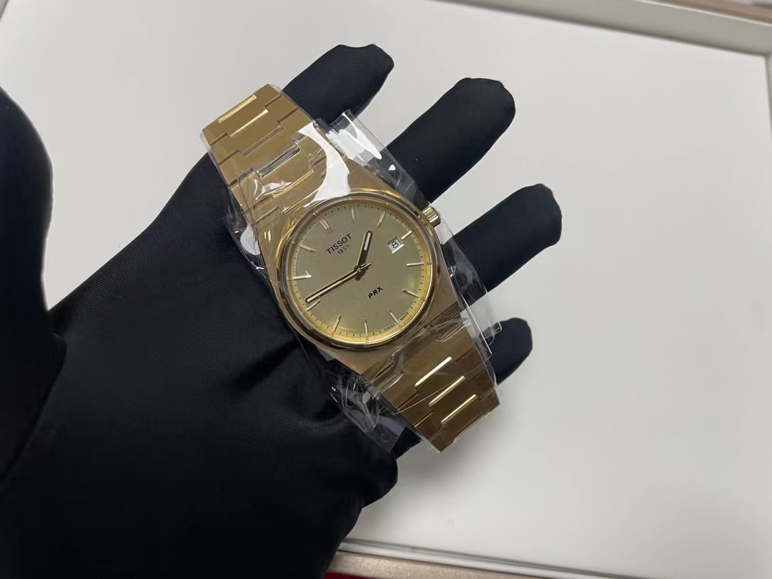 Tissot Classic Series Superplayer PRX Gold PVD Coated Swiss Watch 39.50MM x 40.00MM - 图片 1