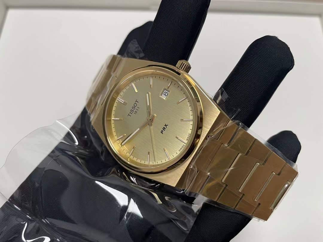 Tissot Classic Series Superplayer PRX Gold PVD Coated Swiss Watch 39.50MM x 40.00MM - 图片 3