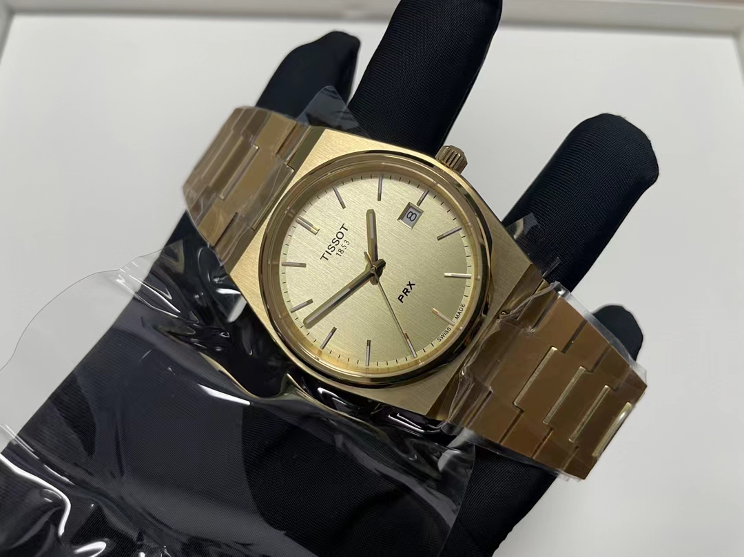Tissot Classic Series Superplayer PRX Gold PVD Coated Swiss Watch 39.50MM x 40.00MM - 图片 2