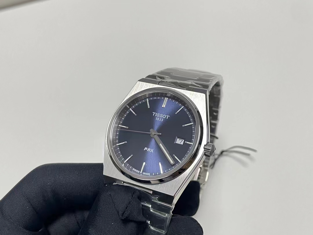 Tissot T-Classic PRX 316L Steel Male Watch with Stone Core Shell - 图片 6