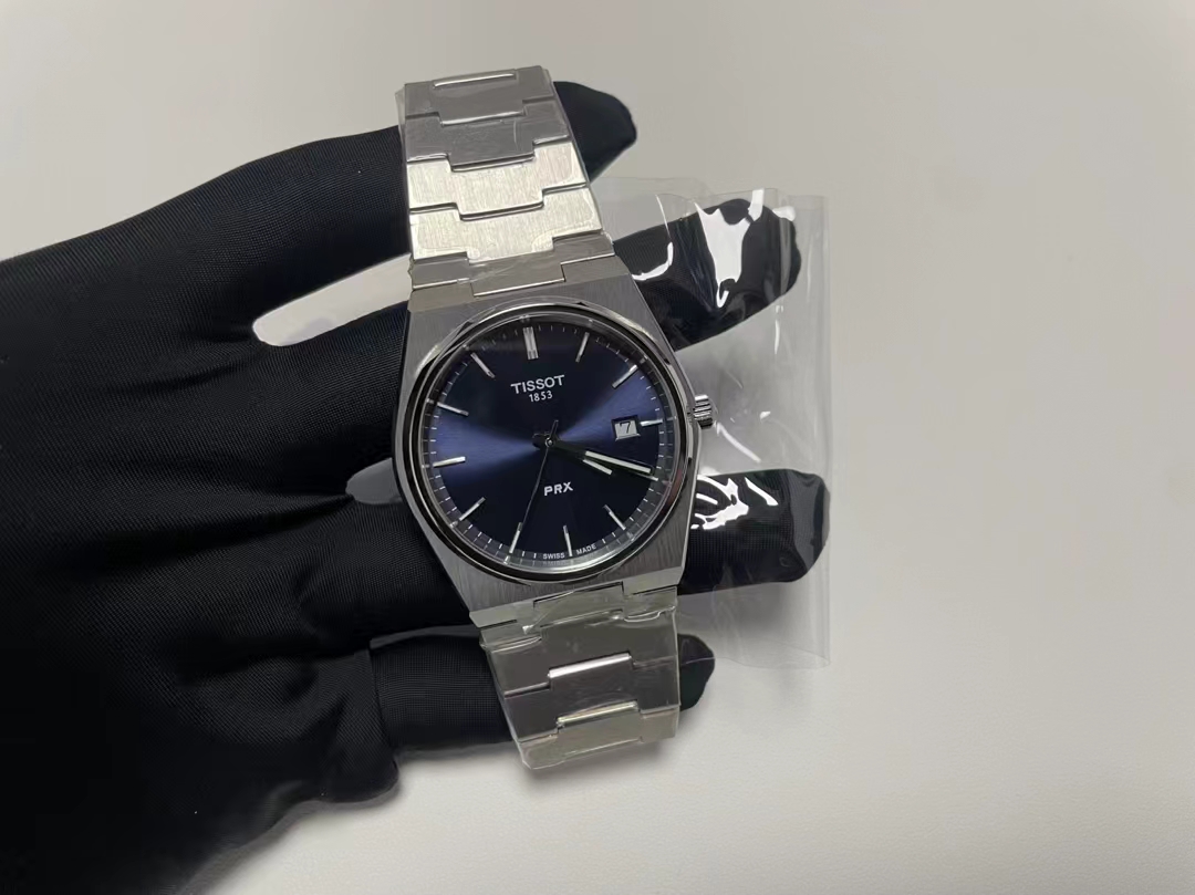 Tissot T-Classic PRX 316L Steel Male Watch with Stone Core Shell - 图片 2