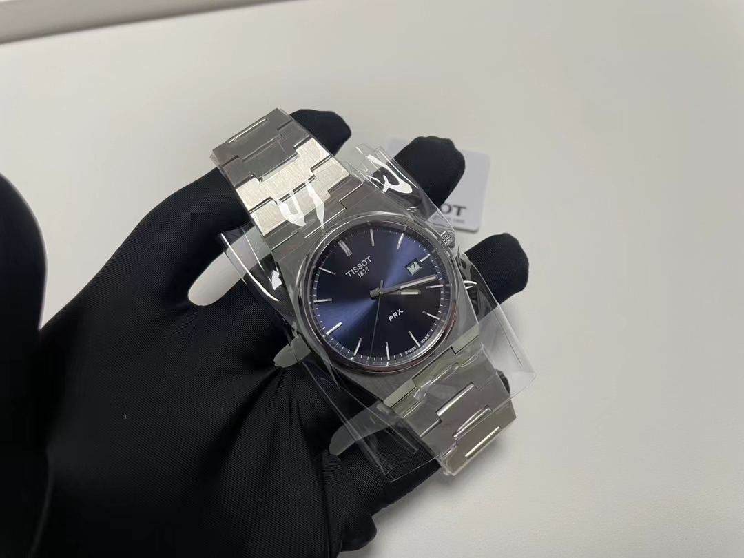 Tissot T-Classic PRX 316L Steel Male Watch with Stone Core Shell