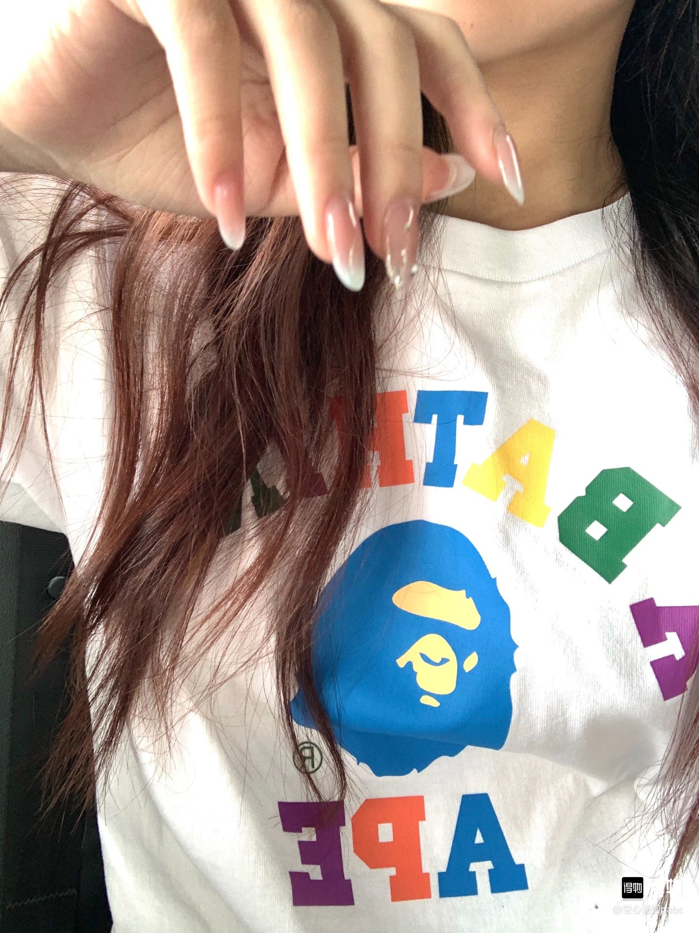 P55

001205款A BATHING APE 印花图案圆领短袖T恤 男女同款  码数smlxlxxl  黑色白色