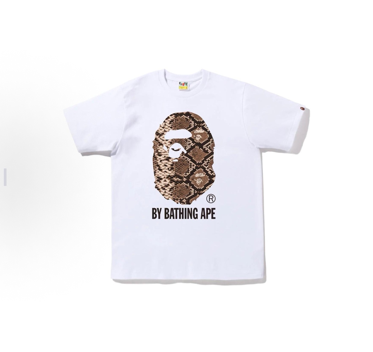 P55

001206款BAPE 猿人字母Logo印花圆领短袖T恤 男女同款  码数smlxlxxl  黑棕，白棕，黑灰，白灰