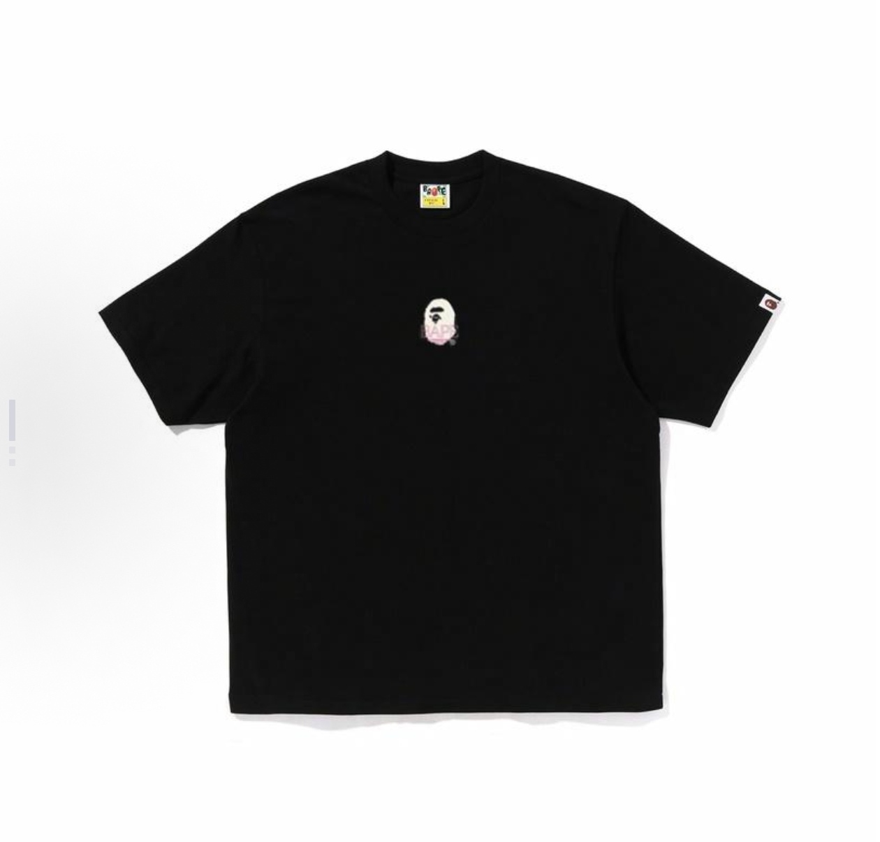 P55

001208款A BATHING APE SS25 猿人字母印花图案圆领短袖T恤 男女同款  码数smlxlxxl. 黑色白色