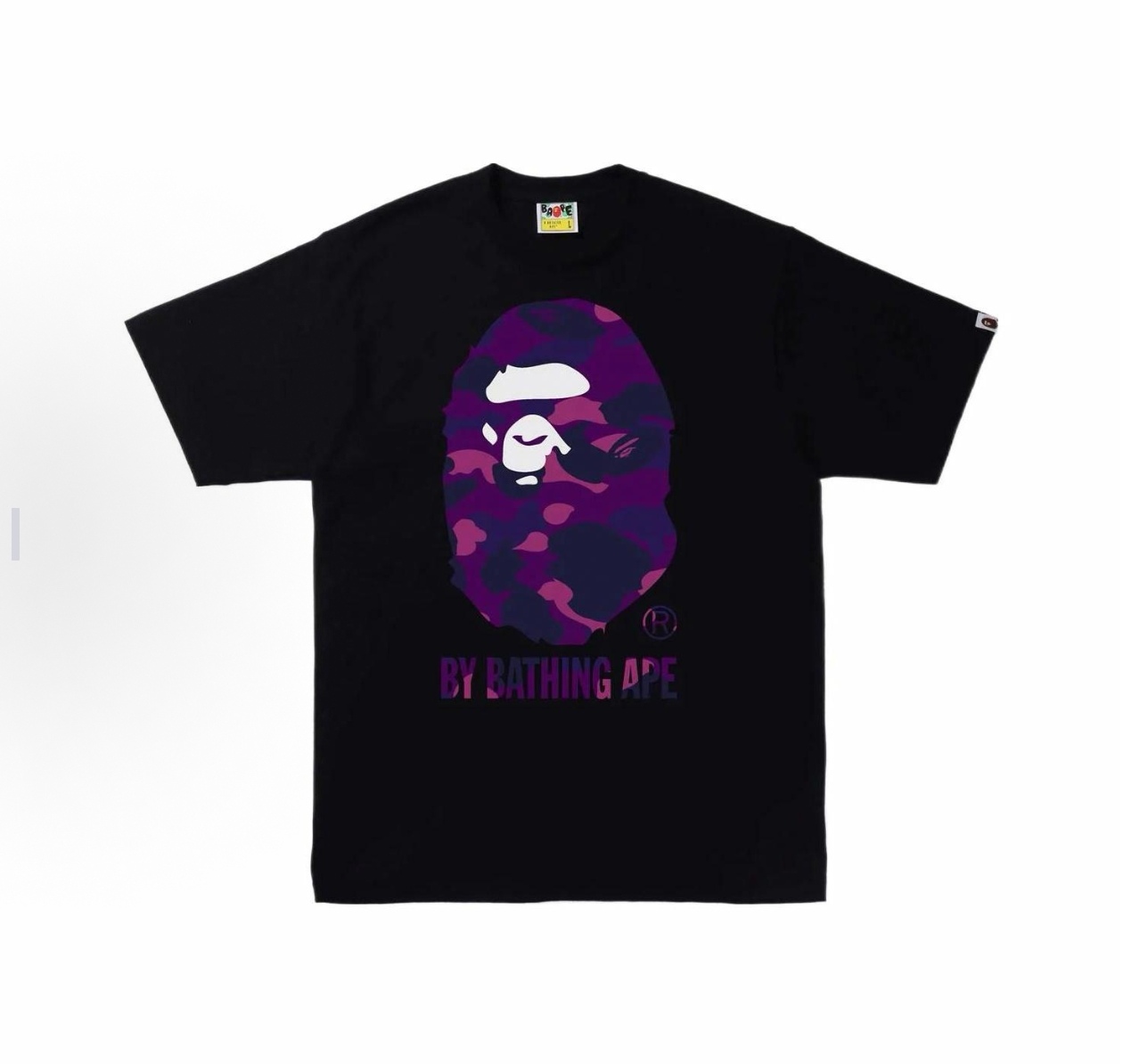 P55

001210款BAPE Color Camo By Bathing Ape Tee 猿人Logo印花圆领短袖T恤 男女同款  码数smlxlxxl 黑蓝，白蓝，黑紫，白紫，黑红，白红