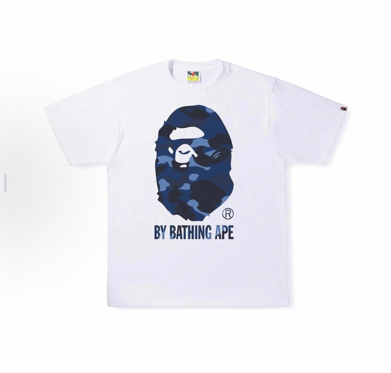 P55

001210款BAPE Color Camo By Bathing Ape Tee 猿人Logo印花圆领短袖T恤 男女同款  码数smlxlxxl 黑蓝，白蓝，黑紫，白紫，黑红，白红