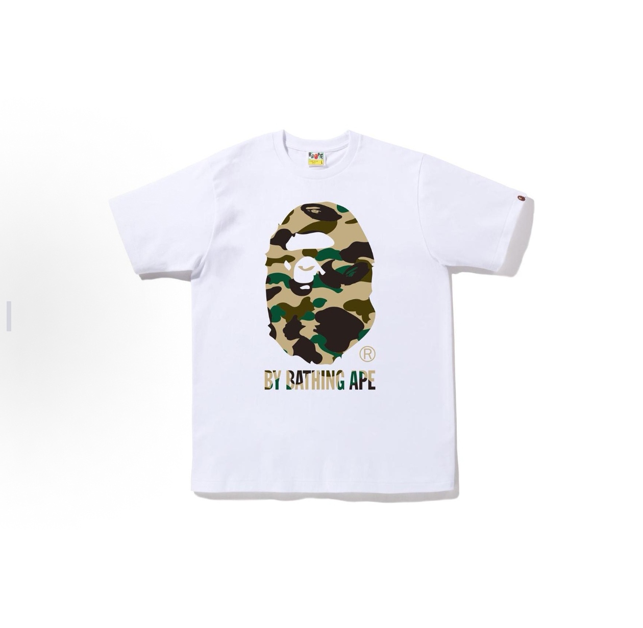 P55

001217款Bape FW22 1st camo by bathing ape tee 猿人迷彩印花圆领短袖T恤 男女同款  码数smlxlxxl  黑黄色，白黄色，黑绿色，白绿色
