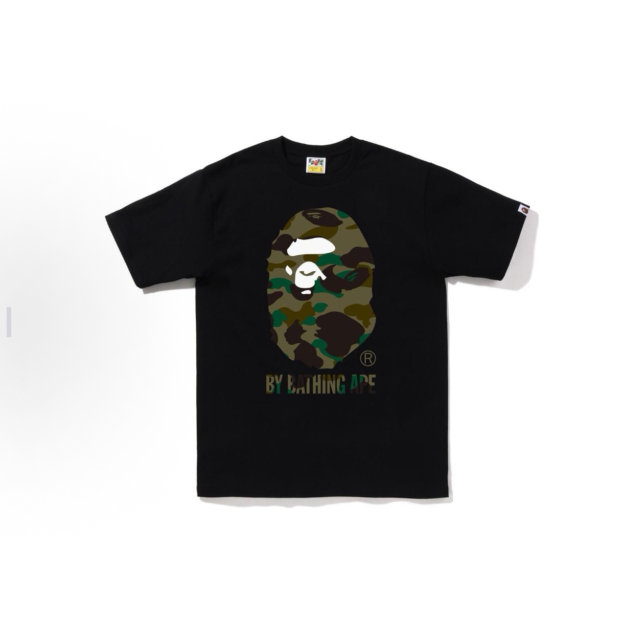 P55

001217款Bape FW22 1st camo by bathing ape tee 猿人迷彩印花圆领短袖T恤 男女同款  码数smlxlxxl  黑黄色，白黄色，黑绿色，白绿色