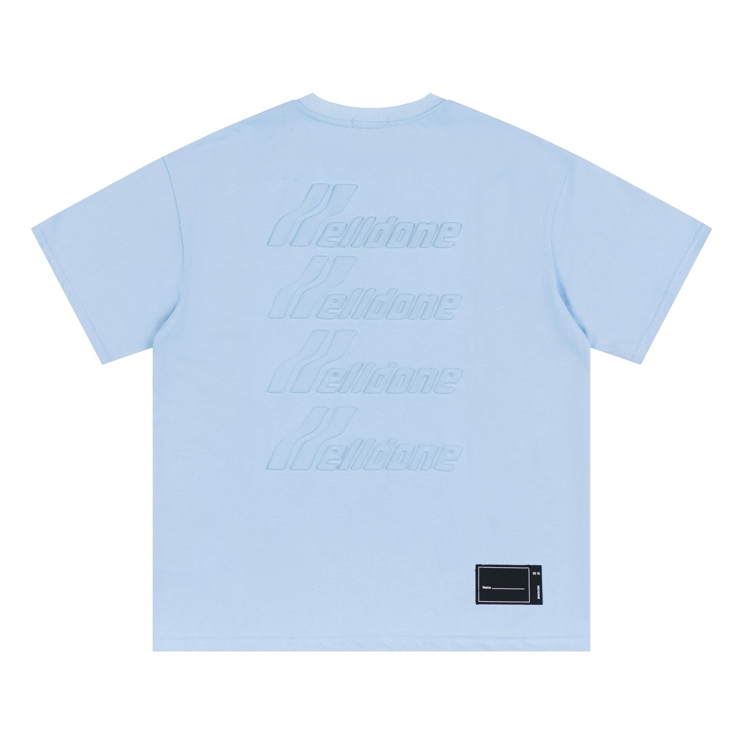 High-Quality Back Sculpted T-Shirts by Wee11Done: 150 💰, 290g Velvet Cotton, Various Colors & Sizes - 图片 2